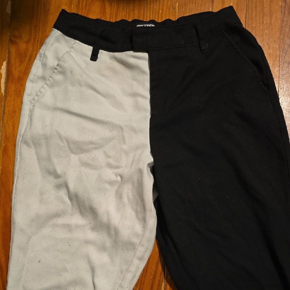 Hot Topic Black and Gray Men's Chinos